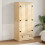 VidaXL vidaXL Wardrobe Cupboard Closet Clothes Storage Organiser Solid Wood Pine 3