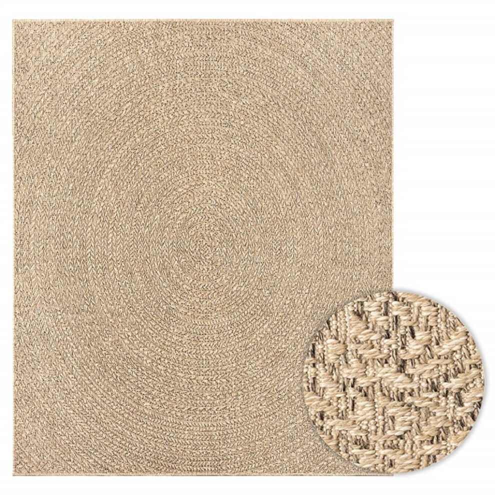 vidaXL Rug Floor Mat Area Rug Carpet Flooring Jute Look Indoor and Outdoor