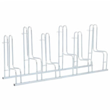 vidaXL Bicycle Stand for 6 Bikes Floor Freestanding Indoor Galvanised Steel