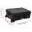 VidaXL vidaXL Wheeled Flight Case Black 63x50x23 cm PP Flight Case Storage Handle 11