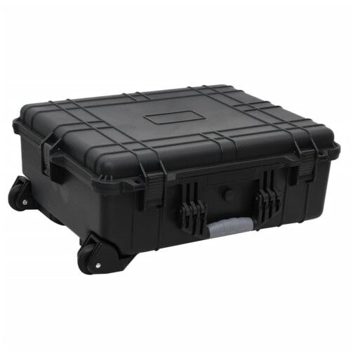 VidaXL vidaXL Wheeled Flight Case Black 63x50x23 cm PP Flight Case Storage Handle