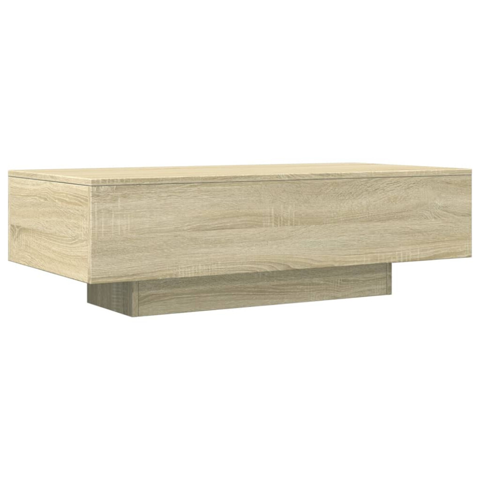 vidaXL Coffee Table Tea Accent End Table Sofa Table Sonoma Oak Engineered Wood