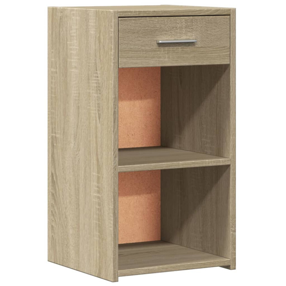 vidaXL Bedside Cabinet Nightstand Bed Side Table Sonoma Oak Engineered Wood