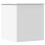 VidaXL vidaXL Storage Box Blanket Box Storage Chest Toy Box White Engineered Wood 6