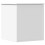 VidaXL vidaXL Storage Box Blanket Box Storage Chest Toy Box White Engineered Wood 2