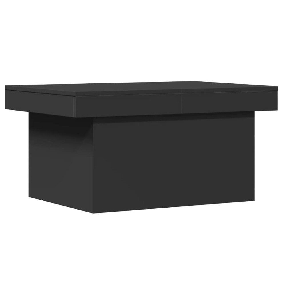 Vidaxl Coffee Table Hallway Accent End Table Side Table Black Engineered Wood Black,Brown