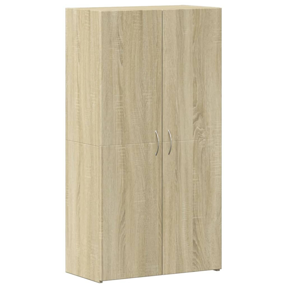 Vidaxl File Cabinet File Storage Filing Cabinet Sonoma Oak Engineered Wood