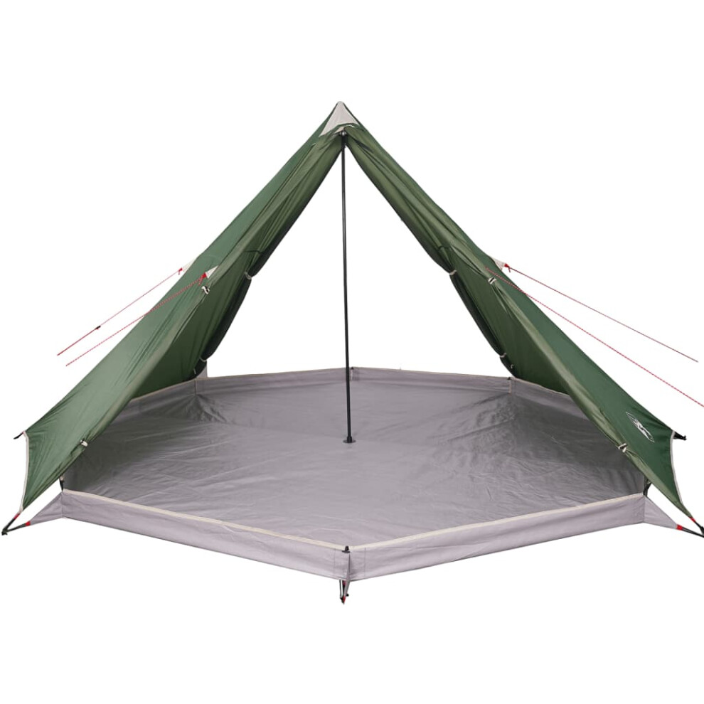 vidaXL Family Tent Tipi 8-Person Lightweight Camping Tent Green Waterproof