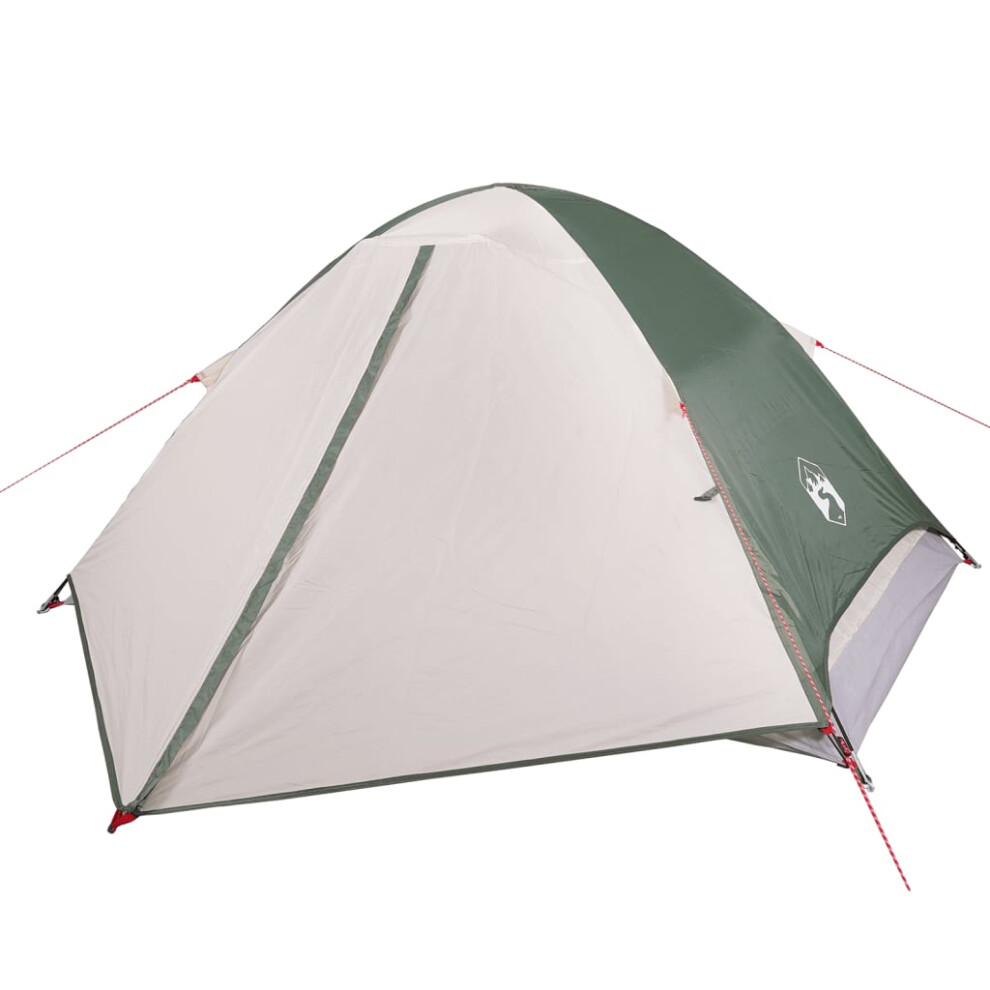 vidaXL Camping Tent Dome 4-Person Lightweight Tent Dome Tent Green Waterproof