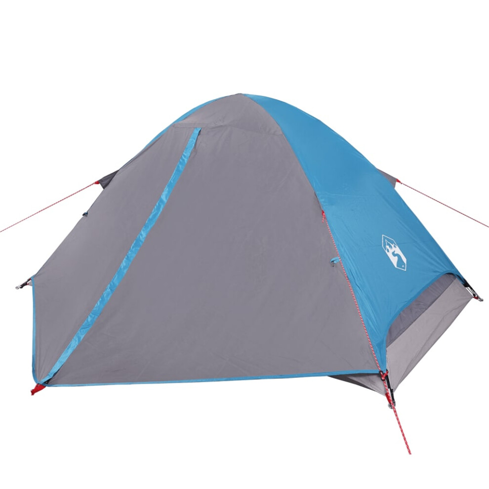 vidaXL Camping Tent Dome 2-Person Lightweight Tent Dome Tent Blue Waterproof