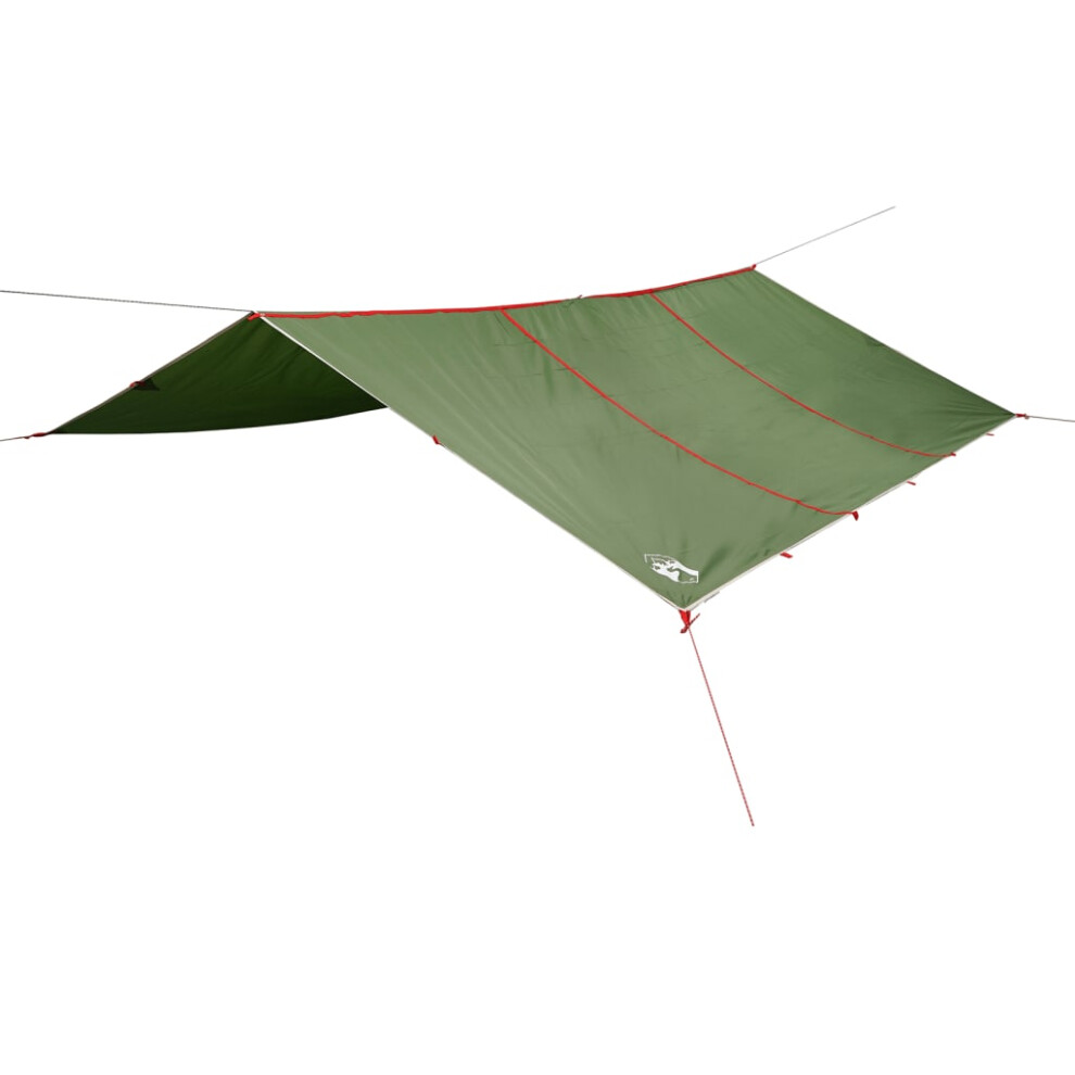 vidaXL Camping Tarp Outdoor Patio Tarpaulin Shelter Sunshade Green Waterproof