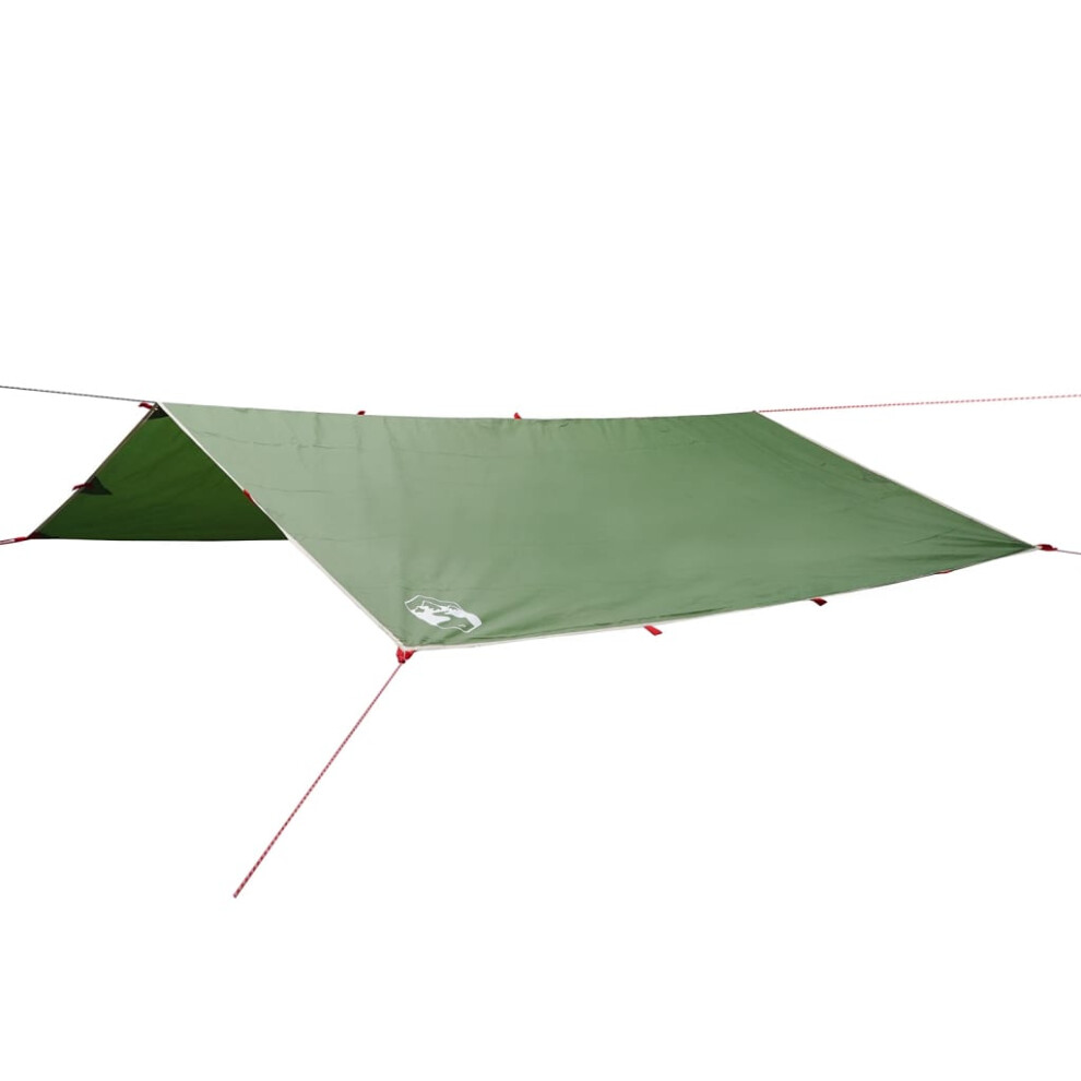 vidaXL Camping Tarp Outdoor Patio Tarpaulin Shelter Sunshade Green Waterproof