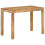 VidaXL vidaXL Solid Mango Wood Dining Table - 110 x 55 x 76 cm, Natural Finish, Iron Frame, Rustic Kitchen/Restaurant Bistro Table 1