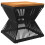 VidaXL vidaXL Coffee Table with Wire Base Side End Table Black Solid Wood Acacia 7