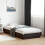 VidaXL vidaXL Bed Frame Bedroom Bed Base Bedstead Black 100x200 cm Engineered Wood 3