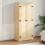 VidaXL vidaXL Wardrobe Cupboard Closet Clothes Storage Organiser Solid Wood Pine 3