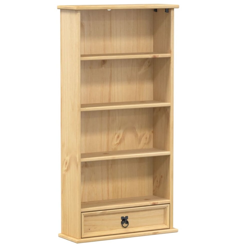 vidaXL CD Cabinet Display Cabinet Storage Cupboard Bookcase Solid Wood Pine