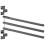 VidaXL vidaXL Saddle Pad Rack 3 Arms Saddle Pad Holder Saddle Blanket Rack Black Iron 2