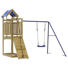 vidaXL Outdoor Playset Garden Playhouse Kids Playground Impregnated Wood Pine