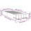 VidaXL vidaXL Bed Frame Home Bed Base Grey Sonoma 90x190 cm Single Engineered Wood 4