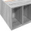VidaXL vidaXL Bed Frame Home Bed Base Grey Sonoma 90x190 cm Single Engineered Wood 7