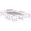 VidaXL vidaXL Bed Frame Home Bed Base Bedstead Grey Sonoma 140x200 cm Engineered Wood 10