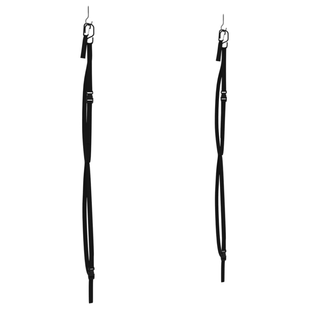 Vidaxl Double Kayak Storage Straps With Paddle Clips Sup Carry Strap 50 Kg