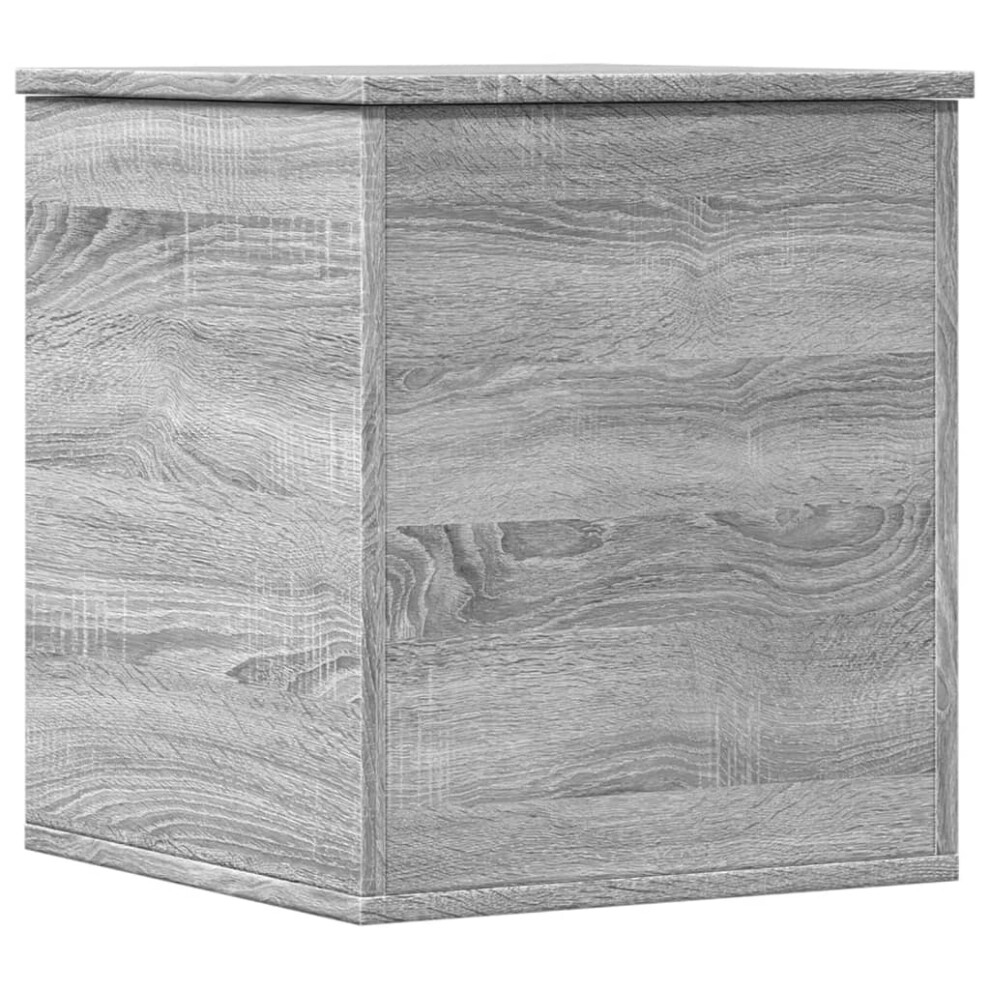 vidaXL Storage Box Blanket Box Storage Chest Box Grey Sonoma Engineered Wood