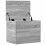 VidaXL vidaXL Storage Box Blanket Box Storage Chest Box Grey Sonoma Engineered Wood 7