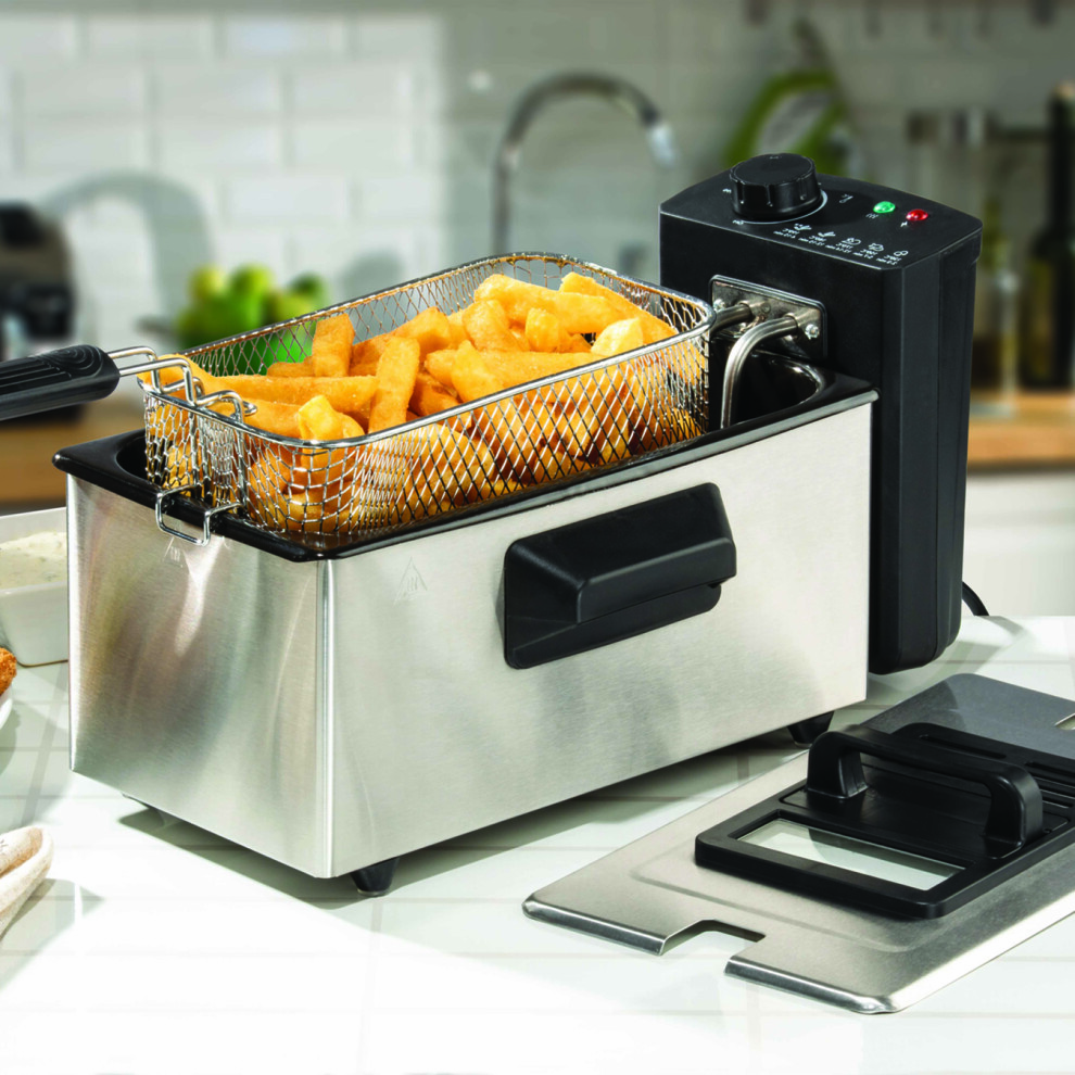 DAEWOO 3L DEEP FAT FRYER WITH WINDOW LID