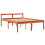 VidaXL vidaXL Bed Frame Bed Base Wax Brown 120x190 cm Small Double Solid Wood Pine 1