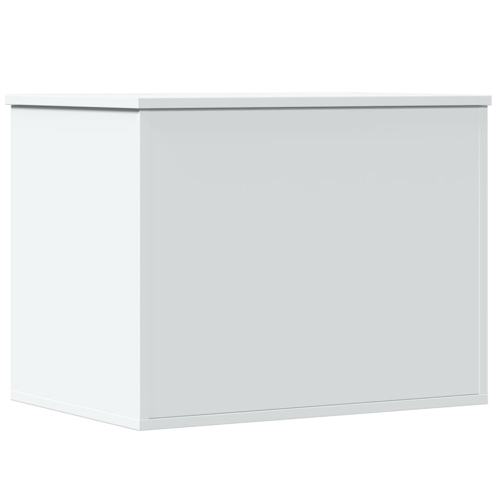 vidaXL Storage Box Blanket Box Storage Chest Toy Box White Engineered Wood