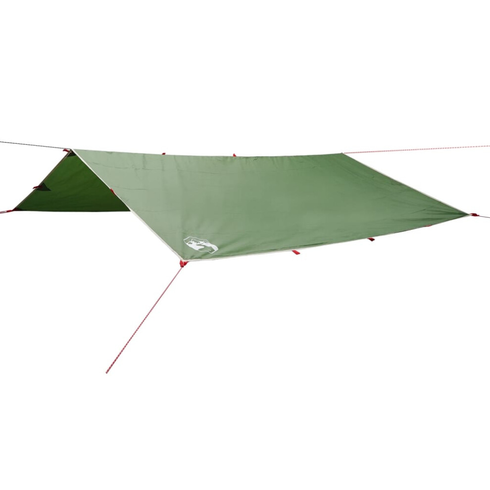 vidaXL Camping Tarp Outdoor Patio Tarpaulin Shelter Sunshade Green Waterproof