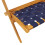 VidaXL vidaXL Folding Garden Chairs 2 pcs Dark Blue Solid Wood Acacia and Fabric 8