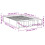VidaXL vidaXL Bed Frame Home Bed Base Bedstead Grey Sonoma 140x190 cm Engineered Wood 4