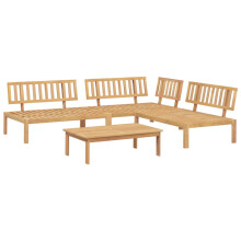 vidaXL Garden Pallet Sofa Set 4 Piece Outdoor Pallet Sofa Solid Wood Acacia