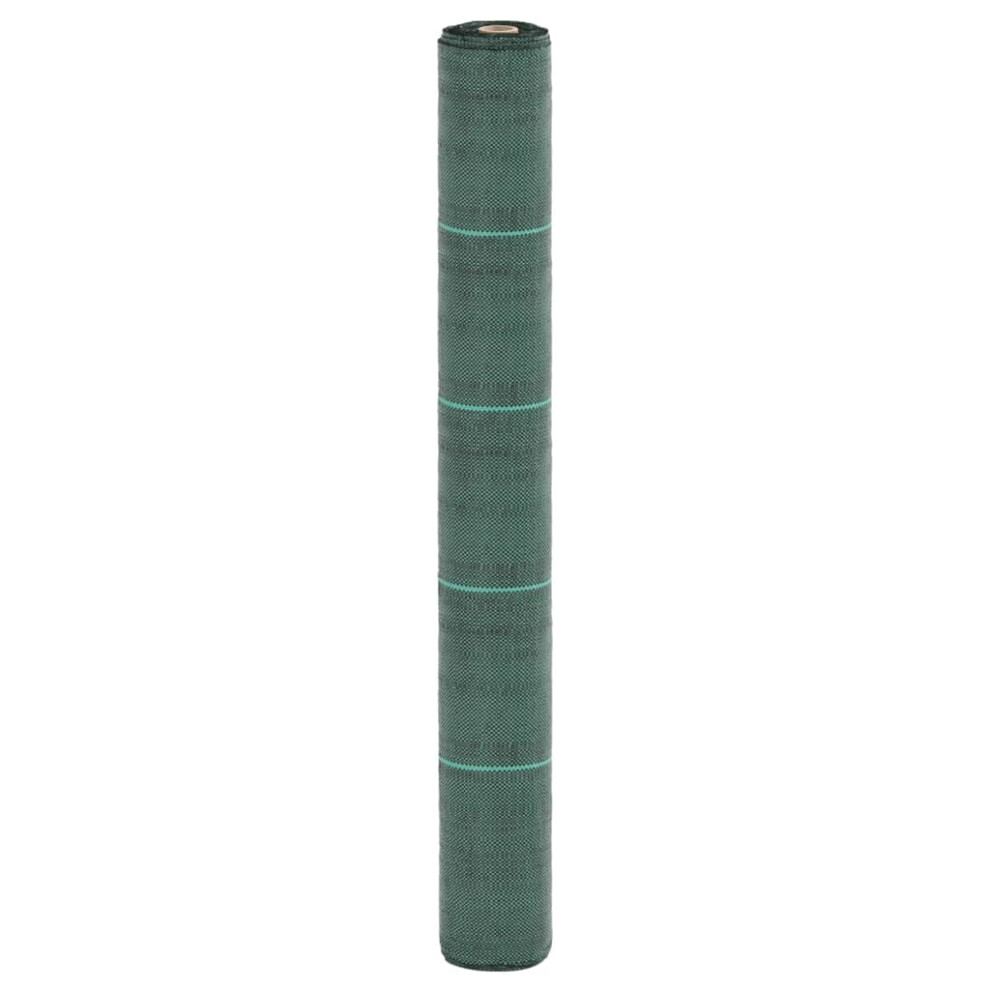 vidaXL Weed Membrane Garden Weed Barrier Fabric Weed Control Green 1x200 m PP