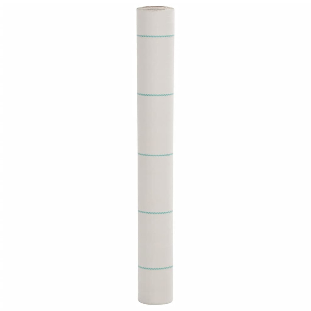 Vidaxl Weed Membrane Garden Weed Barrier Fabric Weed Control White 1X150 M Pp
