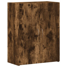 vidaXL File Cabinet File Storage Filing Cabinet Smoked Oak Engineered Wood