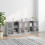 VidaXL vidaXL Bookcase with Doors Bookshelf Cabinet Concrete Grey Engineered Wood 3