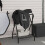 VidaXL vidaXL Saddle Rack Foldable Freestanding Saddle Stand Saddle Holder Black Iron 3
