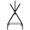 VidaXL vidaXL Saddle Rack Foldable Freestanding Saddle Stand Saddle Holder Black Iron 5