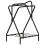 VidaXL vidaXL Saddle Rack Foldable Freestanding Saddle Stand Saddle Holder Black Iron 6