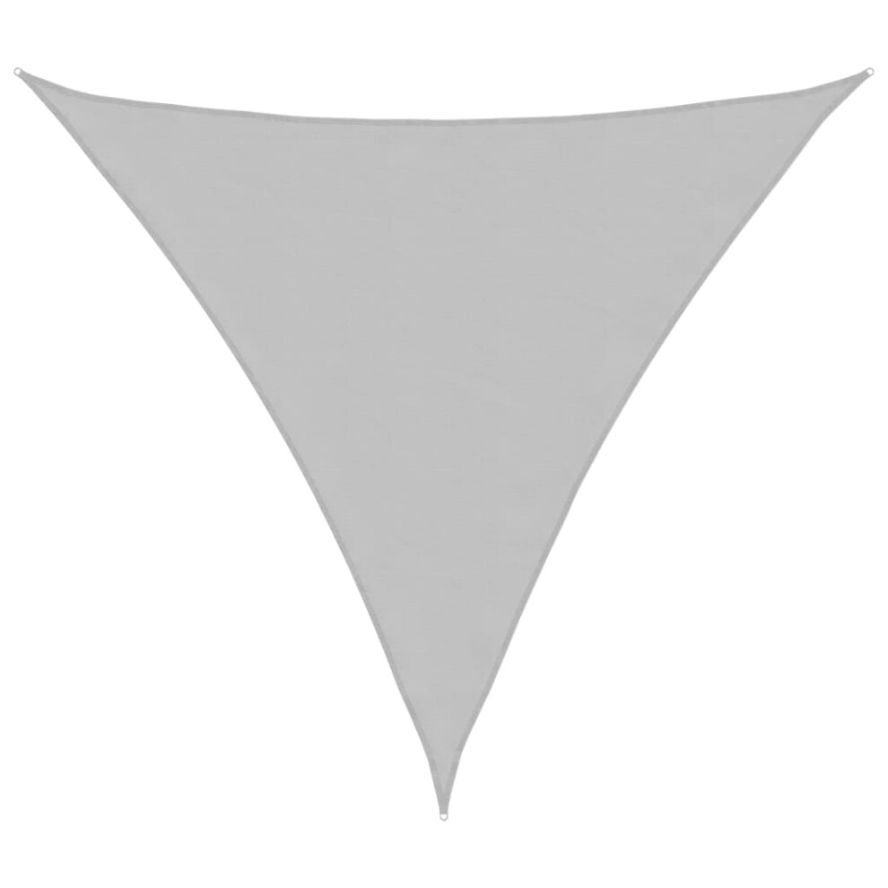 Vidaxl Sun Shade Sail Canopy Light Grey 3.6X3.6x3.6 M 100% Polyester Oxford