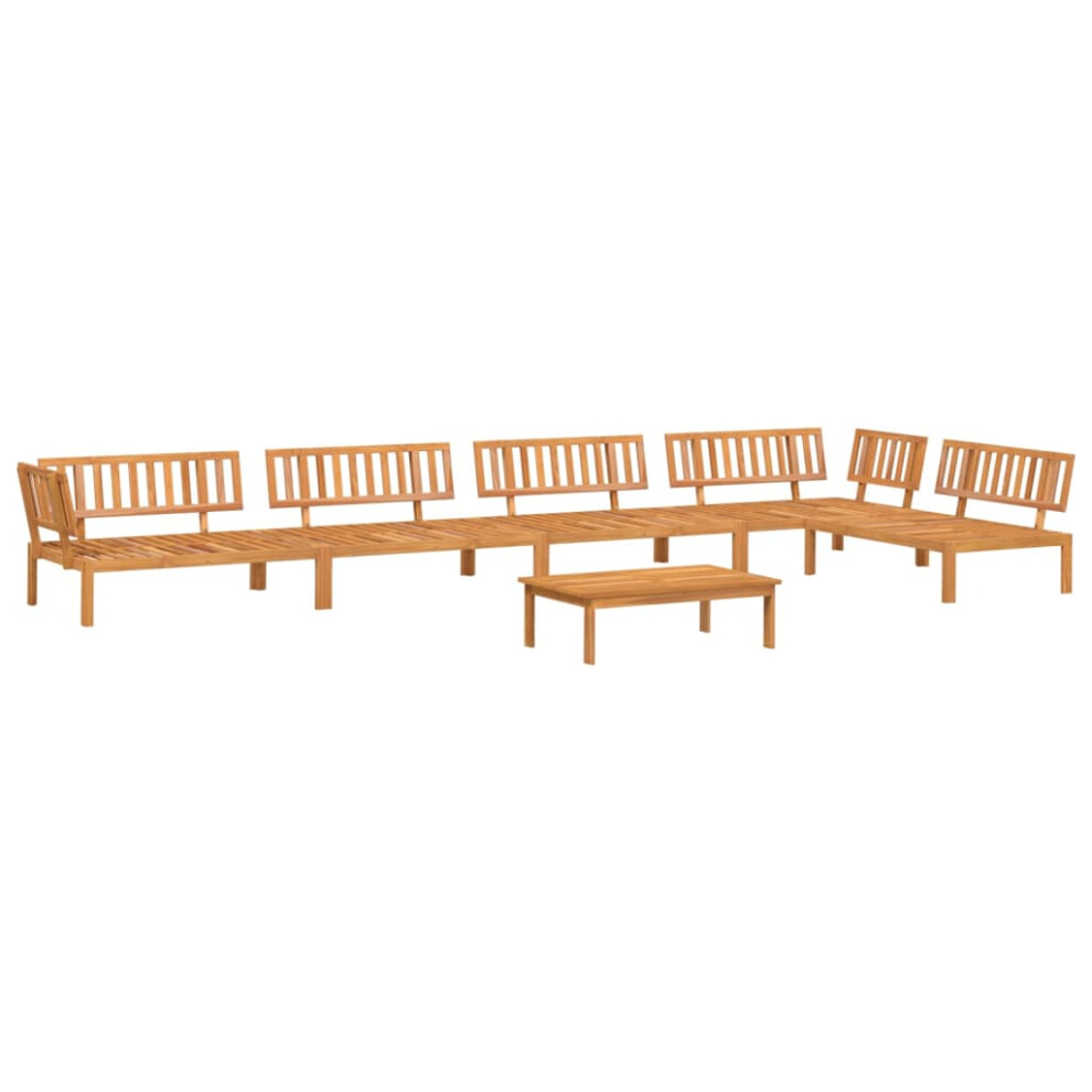 vidaXL Garden Pallet Sofa Set 6 Piece Outdoor Pallet Sofa Solid Wood Acacia