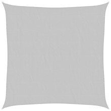 vidaXL Sonnensegel Hellgrau 2,5x2,5 m 100% Polyester Oxford