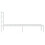 VidaXL vidaXL Metal Bed Frame with Headboard Bed Base Bedstead White 90x190 cm Single 6
