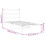 VidaXL vidaXL Metal Bed Frame with Headboard Bed Base Bedstead White 90x190 cm Single 10