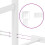 VidaXL vidaXL Metal Bed Frame with Headboard Bed Base Bedstead White 90x190 cm Single 9
