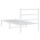 VidaXL vidaXL Metal Bed Frame with Headboard Bed Base Bedstead White 90x190 cm Single 7